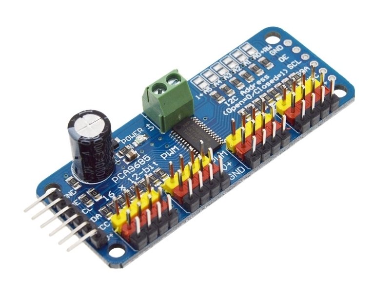 16-Channel 12-bit PWM Servo Driver (PCA9685)