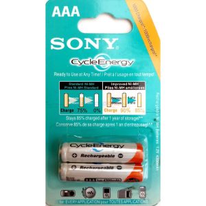 2 pcs AAA 1.2V Sony Rechargeable Cell