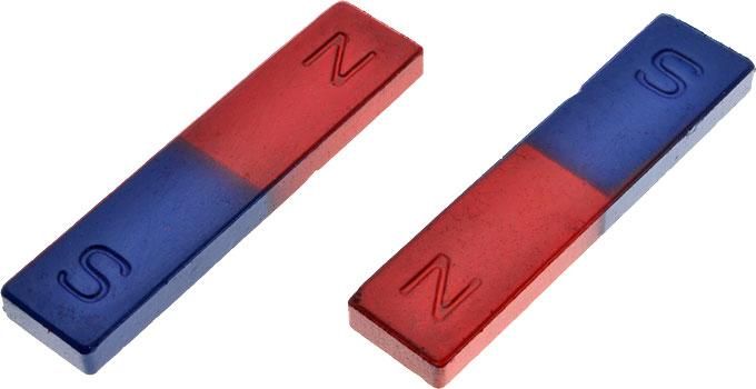 Alnico Bar Magnet Low Power Pair 75mm