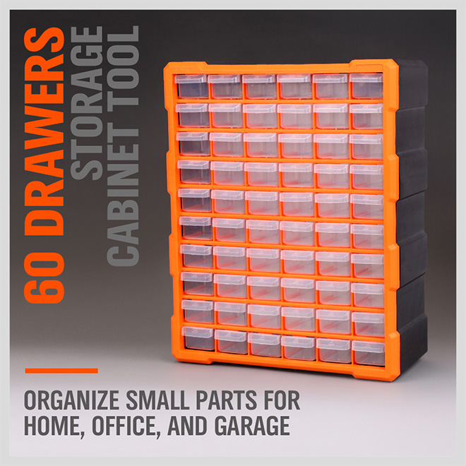 Multi-drawer cabinet for storing parts (60 Drawer)