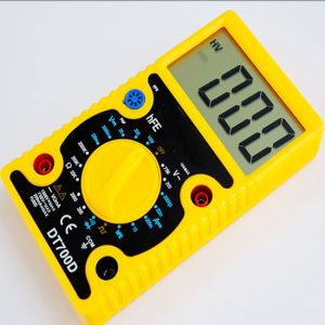 DT700D LCD Digital Multimeter Buzzer Capacitance Volt Ohm Tester Ampere AC/DC