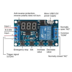 HW-521 Timer Relay 6 To 30V Adjustable Timer Delay Timer