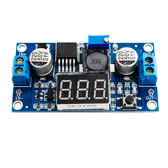 LM2596 Adjustable Voltage Converter with Display