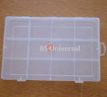 Multipurpose Clear Transparent Plastic Storage Box (12 Partition)