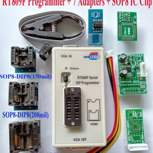 RT809F LCD ISP Programmer With 7 Adapters